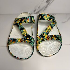 DAWGS Loudmouth Z Multicolor Patterned Sandals Size 10